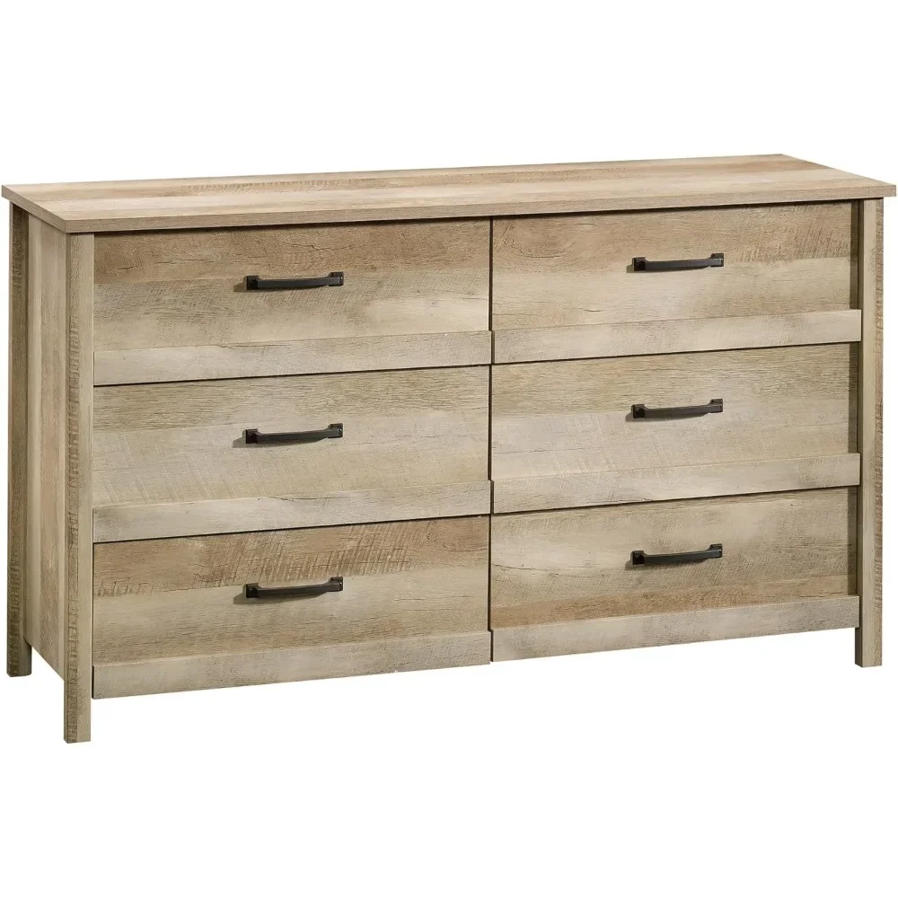 Bridge 6-Drawer Dresser, Lintel Oak finish