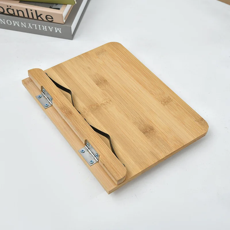 حامل قراءة Nanzhu للأطفال، كتاب قراءة متعدد الوظائف لسطح المكتب قابل للطي، يمكن رفع حامل كتب من الخيزران