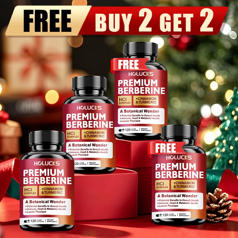 

Buy 2 Get 2 Free! Pure Berberine Capsules, Support Natural Blood Sugar, Metabolic Health & Weight Management Aid, Liver Detox