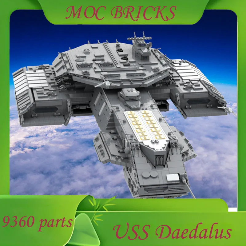 

Новинка 9360 шт. Звездный SG-1 USS Daedalus Космические корабли Флот MOC-35381 Набор строительных блоков Модель дирижаря из фильма Дисплей Игрушки