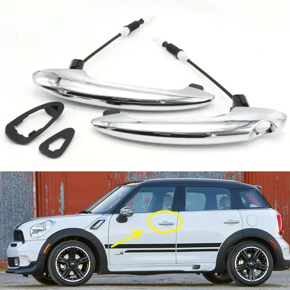 Car Front Rear Exterior Plating Door Handle For BMW Mini Cooper R60 Countryman R61 Paceman 2011 2012 2013 2014 2015 2016