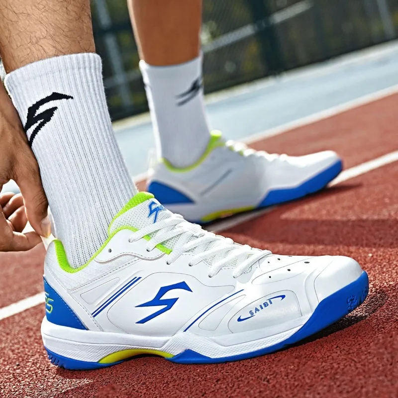 2026 New Trend Badminton Men Shoes Anti-Slip Indoor Court Mans Shoes Men Quick Lacing Tennis Shoes Unisex Table Tennis Shoe Man