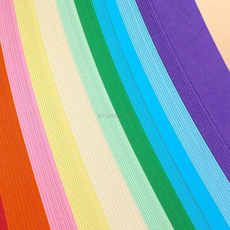  300Pieces Vibrant Woven Hard Paper Strips for Art Design and Classroom Use