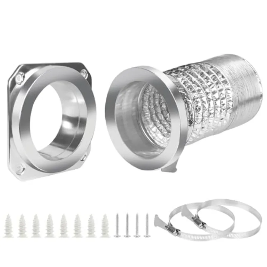 DVC-180 Magnetic Dryer Vent Coupling Connector Kit Easy to Clean Quick Connector Including a 3.3ft 4