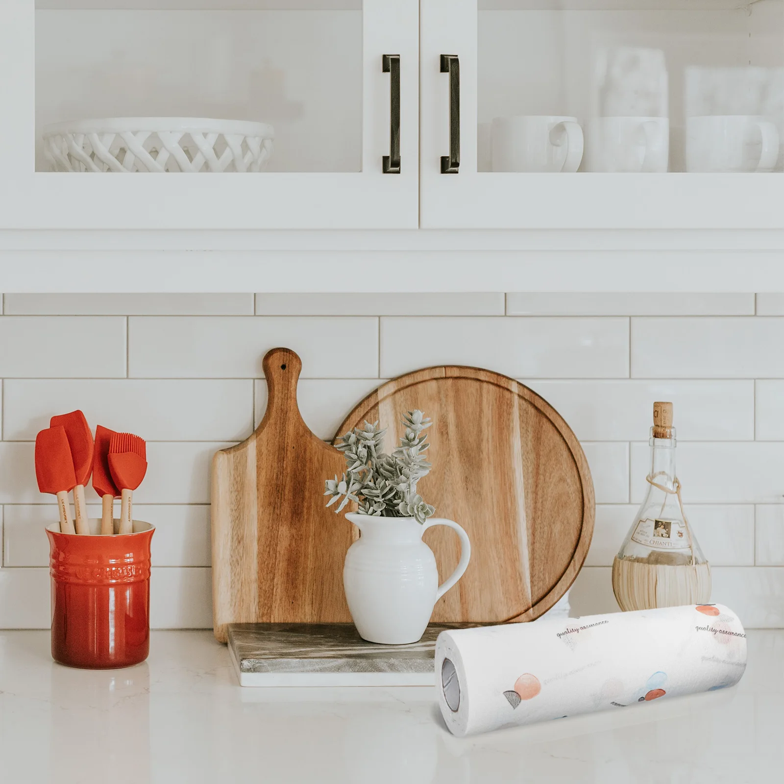 

2pcs Kitchen Paper Towels Premium Dish Cloths Multi-Function Cleaning Wipes Fast Drying Odor Resistant Bamboo Fiber Washable