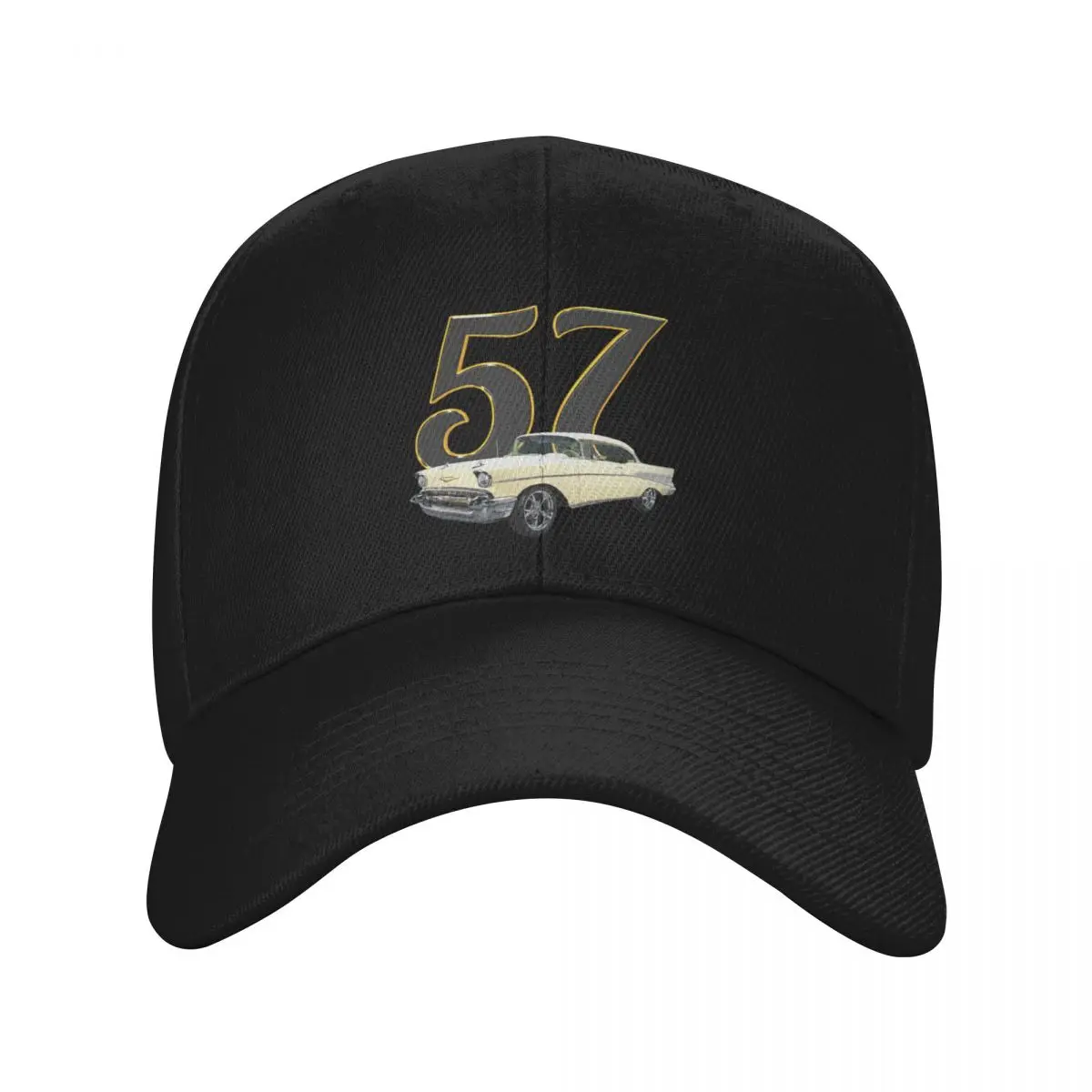 1957 Chevy Bel Air (Cream) - Vintage Cars Baseball Cap Dropshipping Luxury man cap Big Size Hat Woman Men's