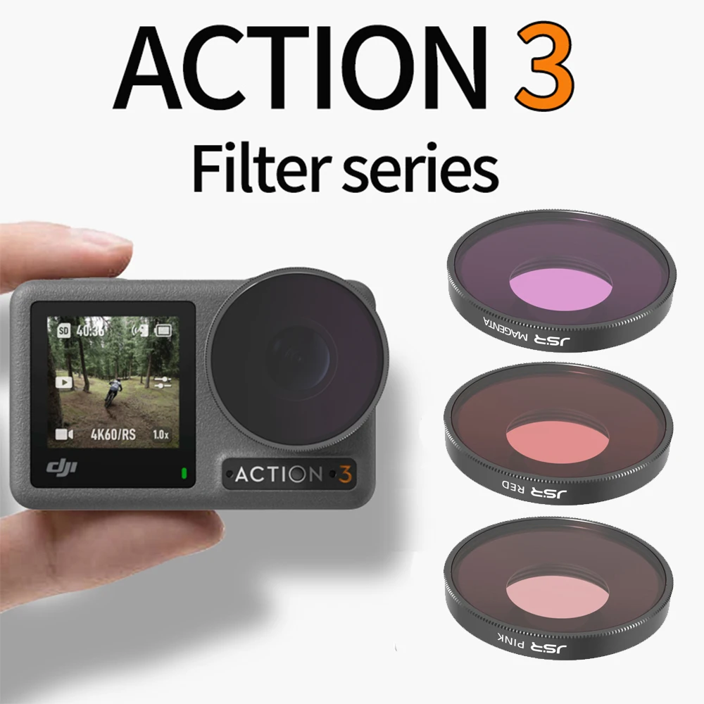 

For DJI Osmo Action 3 Filter CPL MCUV ND NDPL Polarizing Lens Filter For DJI Action 3 Filters Set Osmo Sports Camera Accessories