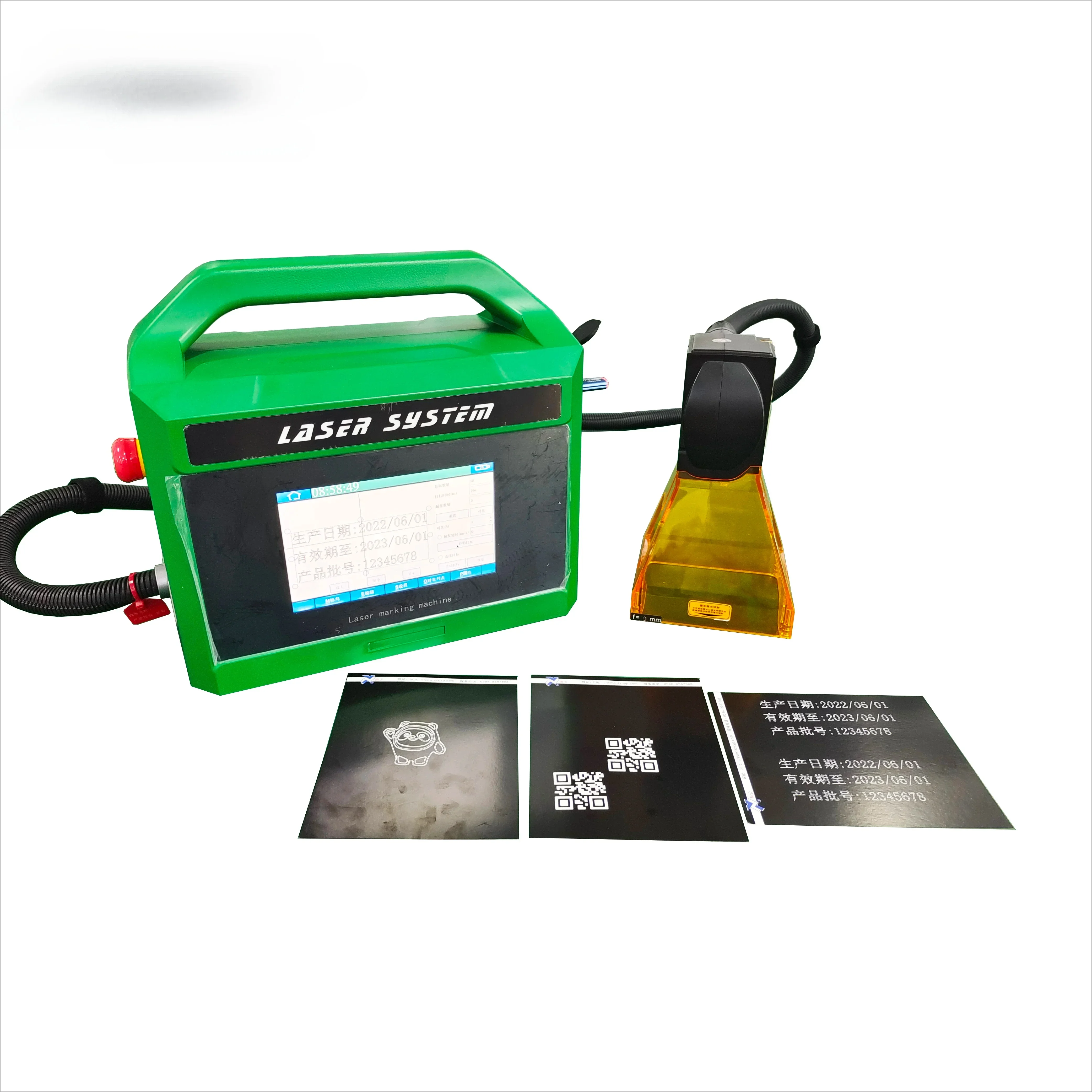 Factory Wholesale Handheld Fiber Laser Marking Machine For Wood Metal Glass Stainless Steel HOT SALE