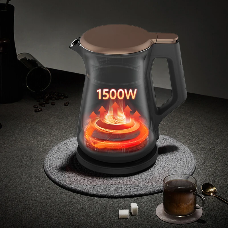 غلاية كهربائية SH15P509 العزل الحراري الكهربائية المضادة للسرق مسحوق رغوة الحليب 304 الفولاذ المقاوم للصدأ حرق