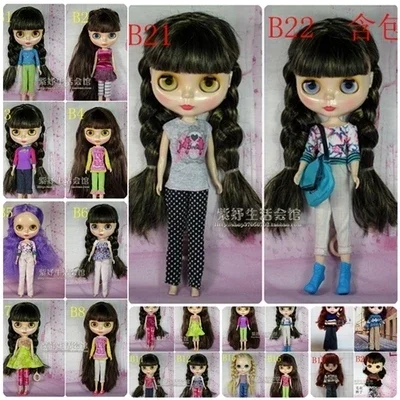 30cm Doll Dress Fashion Clothes suit for licca For 30cm Doll for blythe Accessories Baby Toys Best Girl' Gift