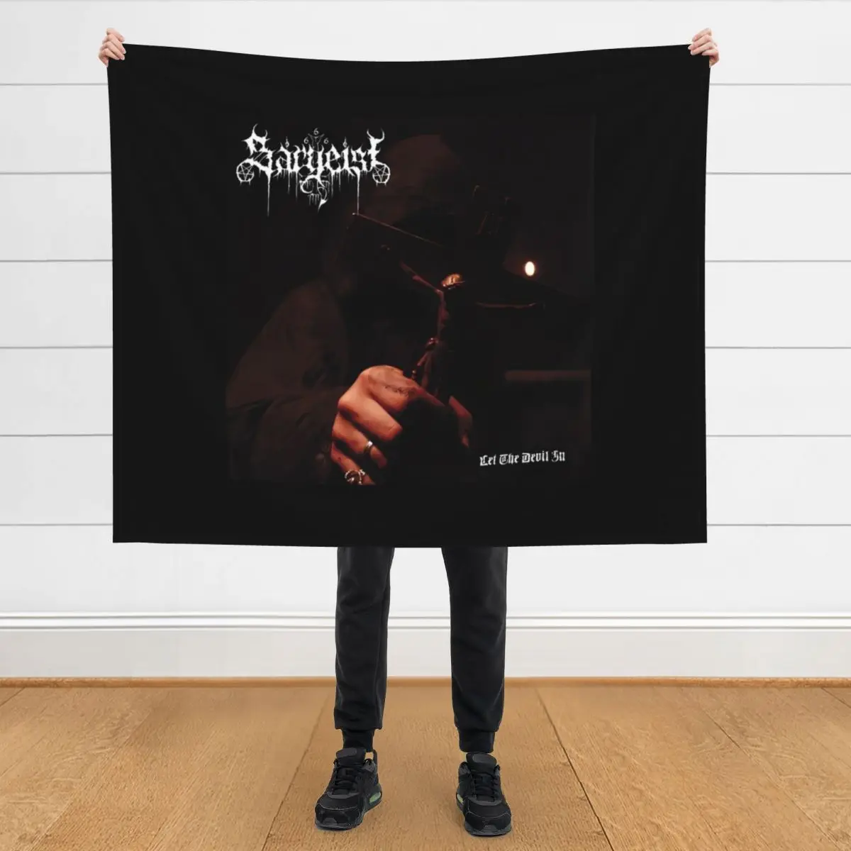 

Sargeist black metal band Throw Blanket Blankets For Sofas Bed covers funny gift Blankets