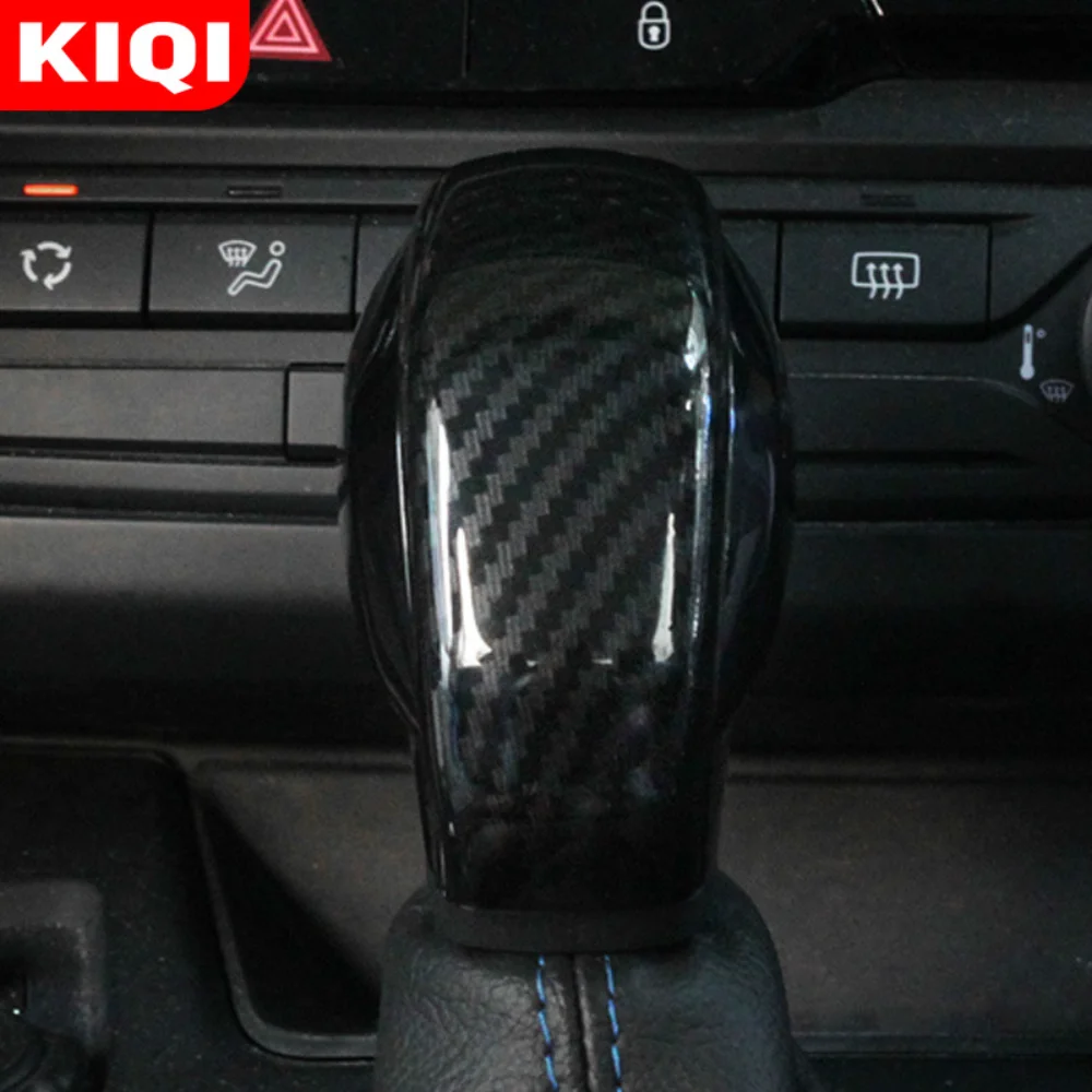 

Carbon Fiber Interior Car Gear Head Shift Knob Cover Trim Stickers Fit for Peugeot 308 308s 408 Accessories