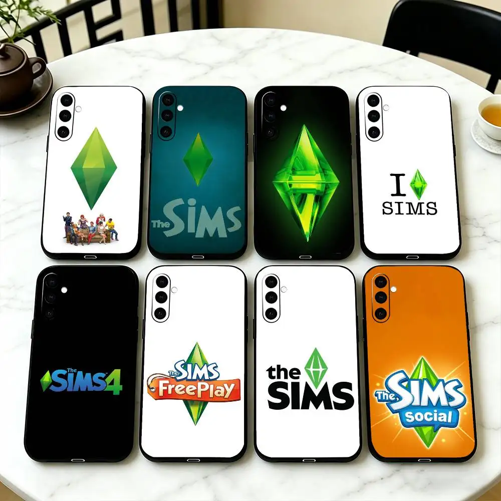 The Logo S-Sims 4 Phone Case For Samsung Galaxy A73,A72,A71,A70,A53,A52,A51,Others Soft Black Cover