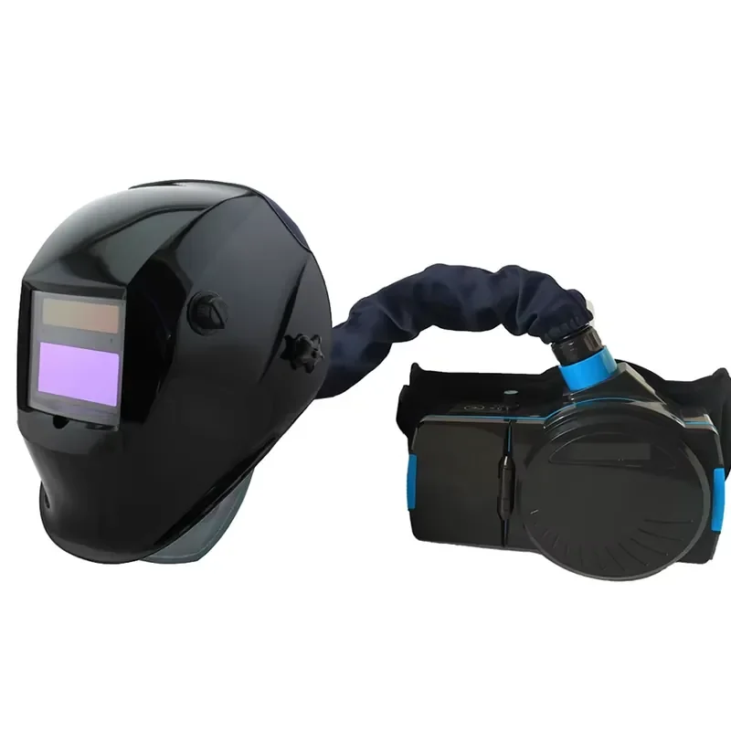 Customized Good Quality Auto Darkening Air Fed Welding Helmet with Air Purifying Solar & Lithium Battery Powered 1 Year