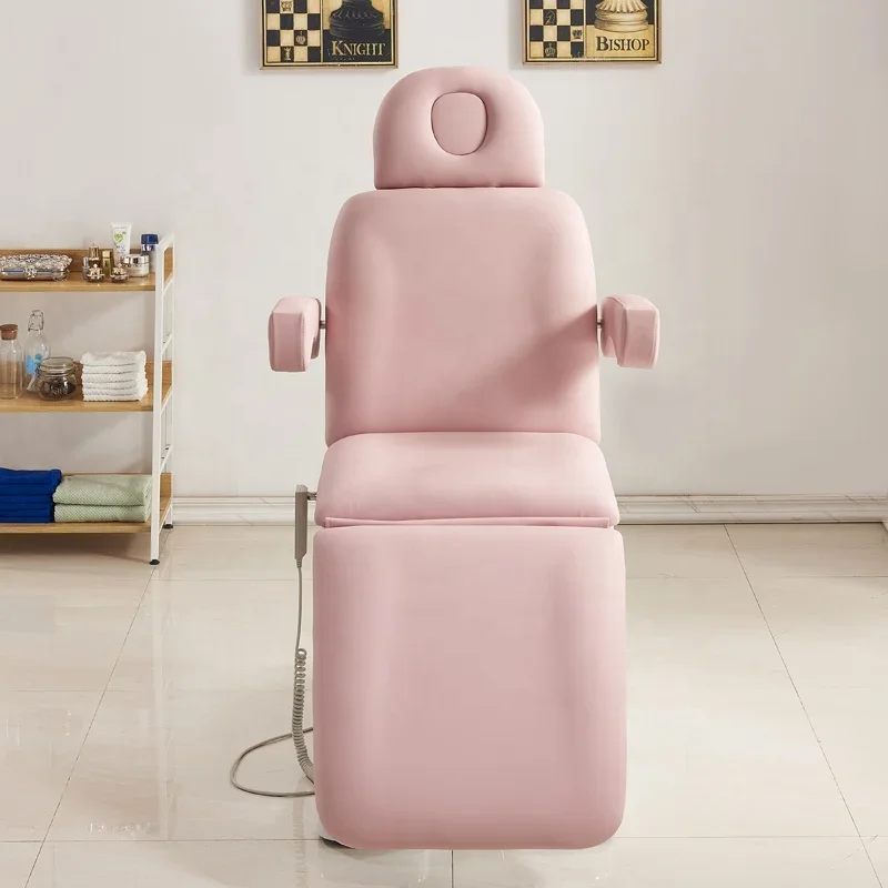 

Foshan Factory Hot Sale Modern Cheap Pink Beauty Salon Massage Electric Beauty Bed With 3/4 Motors