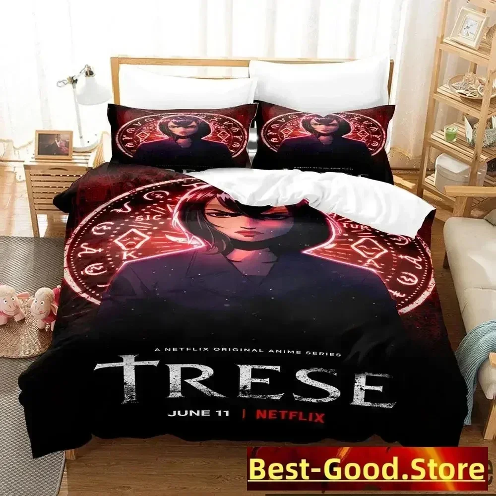 

Top 3D Print Trese Bedding Set Duvet Cover Bed Set Quilt Cover Pillowcase Comforter king Queen Size Boys Adult Bedding Set size