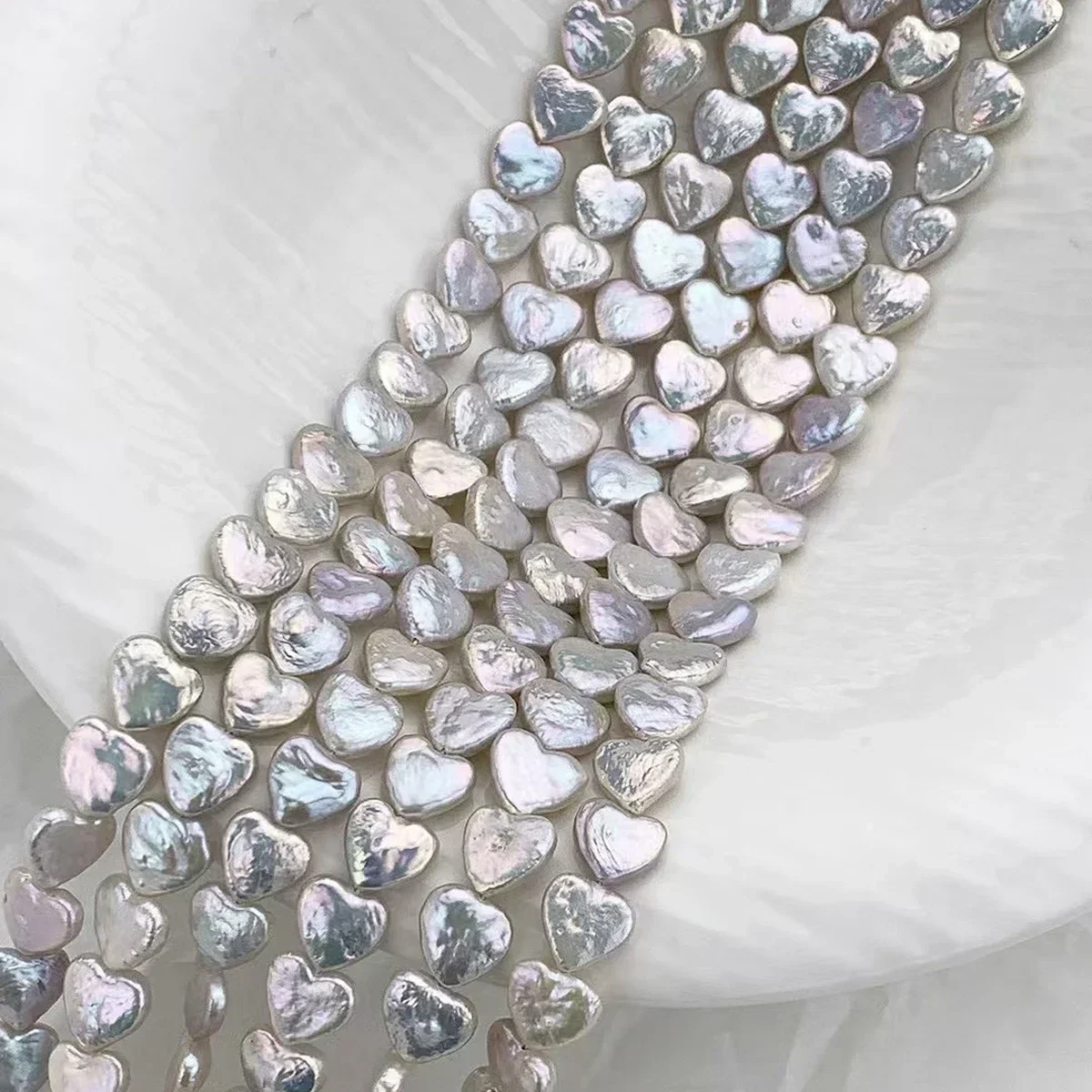 11-12mm AAAAAA  Natural Freshwater Pearl Baroque Heart Bold Contours Bead Women Jewelry Make DIY Necklace Bracelet Accessories