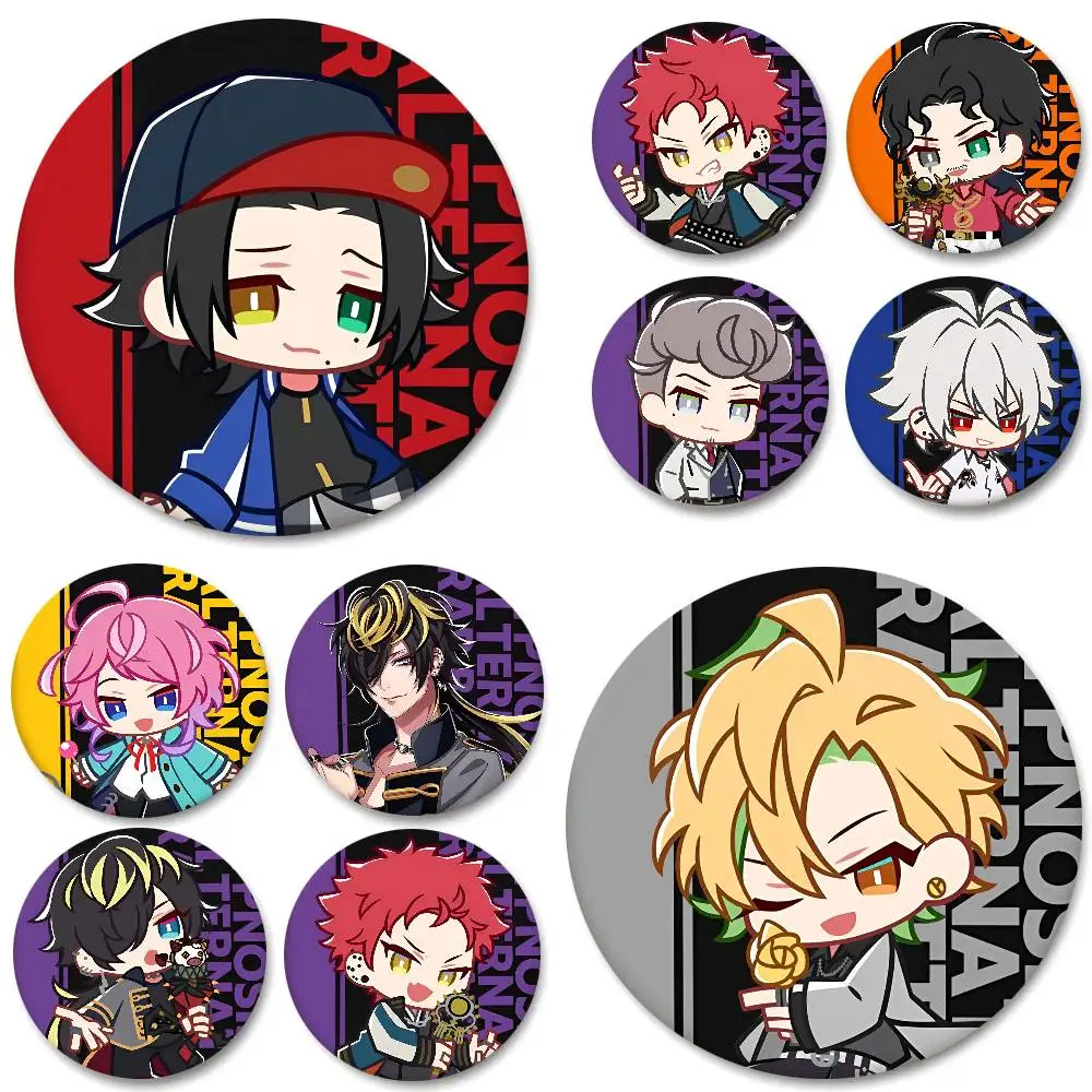 Anime Hypnose Mic Division Rap Battle Abzeichen Runde Abzeichen Weißblech Münze Brosche Kleidung Rucksack Zubehör Anstecknadel
