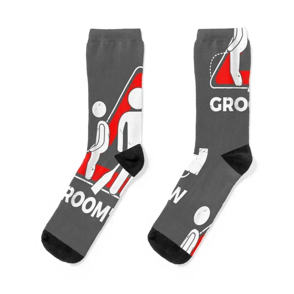 Groom's Crew Groom Groomsmen Bachelor Party Socks Toe sports winter gifts with print fashionable Men's Socks Luxury Women's