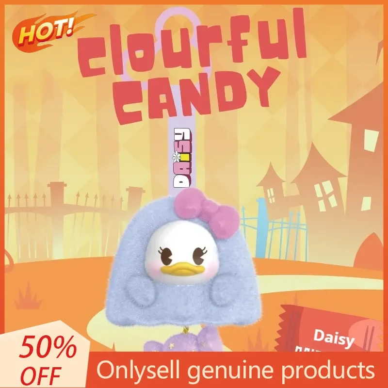 Caja ciega de juguete, familia de Mickey, caramelo colorido, caja ciega de vinilo, colgante, regalos de la serie, colgante de bolsa de regalo de Halloween