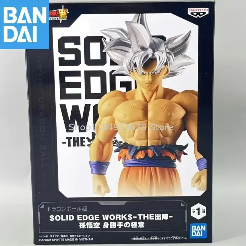 

Bandai Banpresto Dragon Ball Super Solid Edge Works Goku Migatte No Gokui Genuine Anime Figure Model Collector Figurine Toys