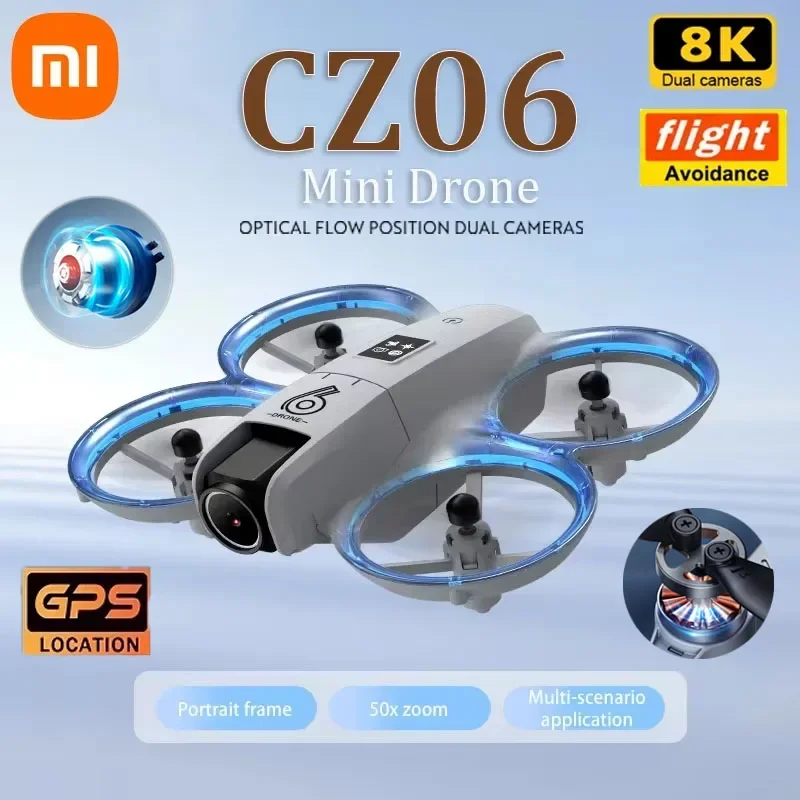 Xiaomi CZ06 الطائرة بدون طيار 8K المهنية التصوير الجوي HD كاميرا طويلة التحمل كوادكوبتر تدفق بصري تحديد المواقع التحكم عن بعد