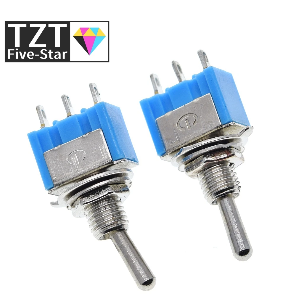 1/3/10 قطعة تبديل التبديل ON-OFF-ON/ON-OFF 3Pin 3 موقف الإغلاق MTS-103 MTS-102 التيار المتناوب 125 فولت/6A 250 فولت/3A زر الطاقة التبديل سيارة