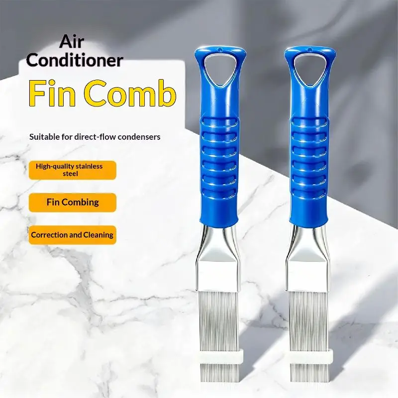Reusable AC Fin Comb Professional Grade Air Conditioner Radiator Cleaning Tool for Home Apartment Use