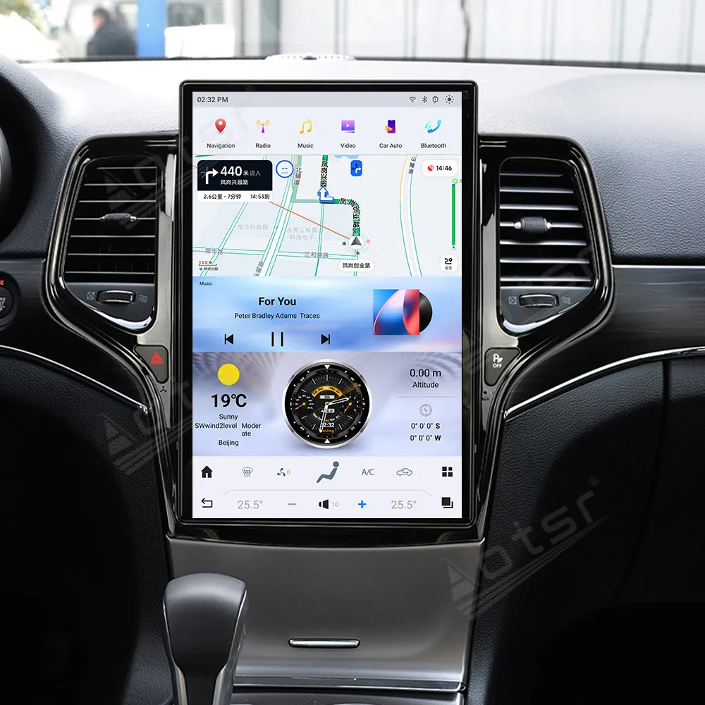 

For Jeep Grand Cherokee 2014+ 14.4 Inch Android 13 Car GPS Navigation CarPlay HD Touch Screen Head Unit Multimedia Player Radio