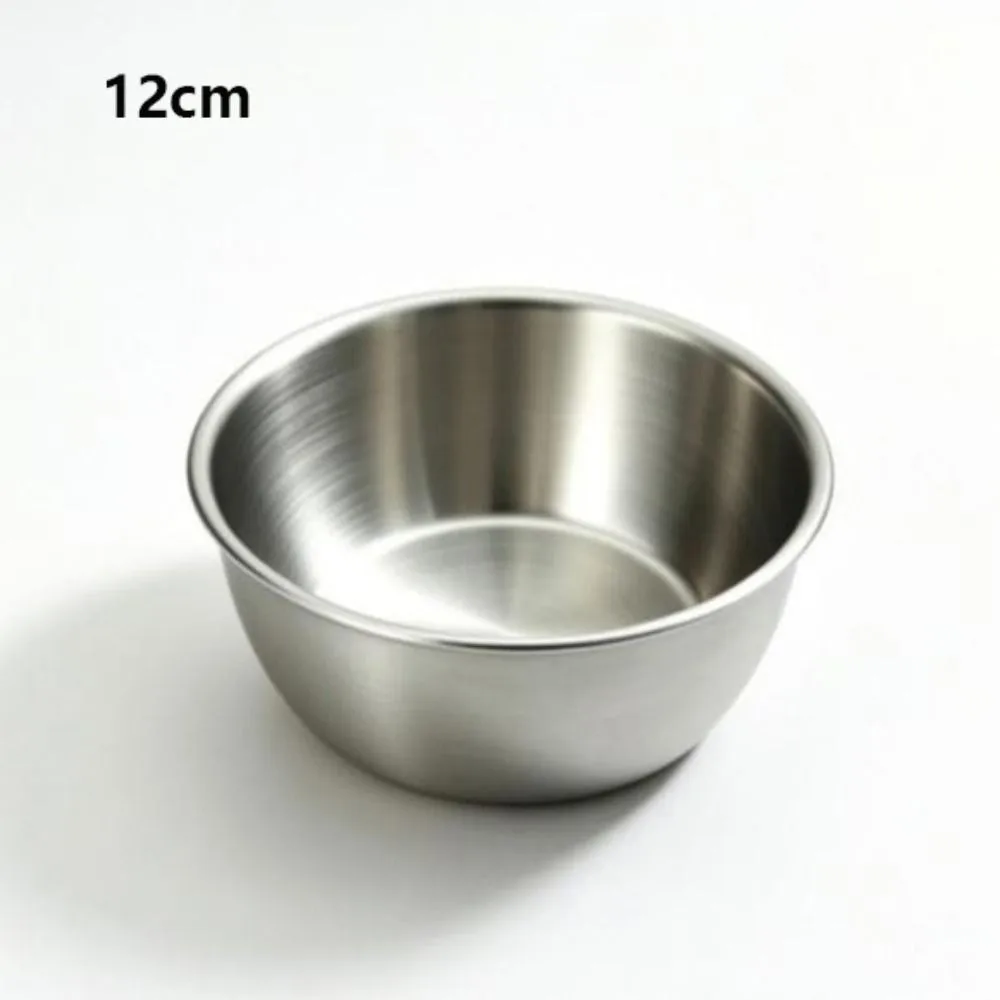 Stainless Steel Material Cooking Mixing Bowl Large Capacity Household with Scale Outdoor Camping Bowl Gold/Silver Portable