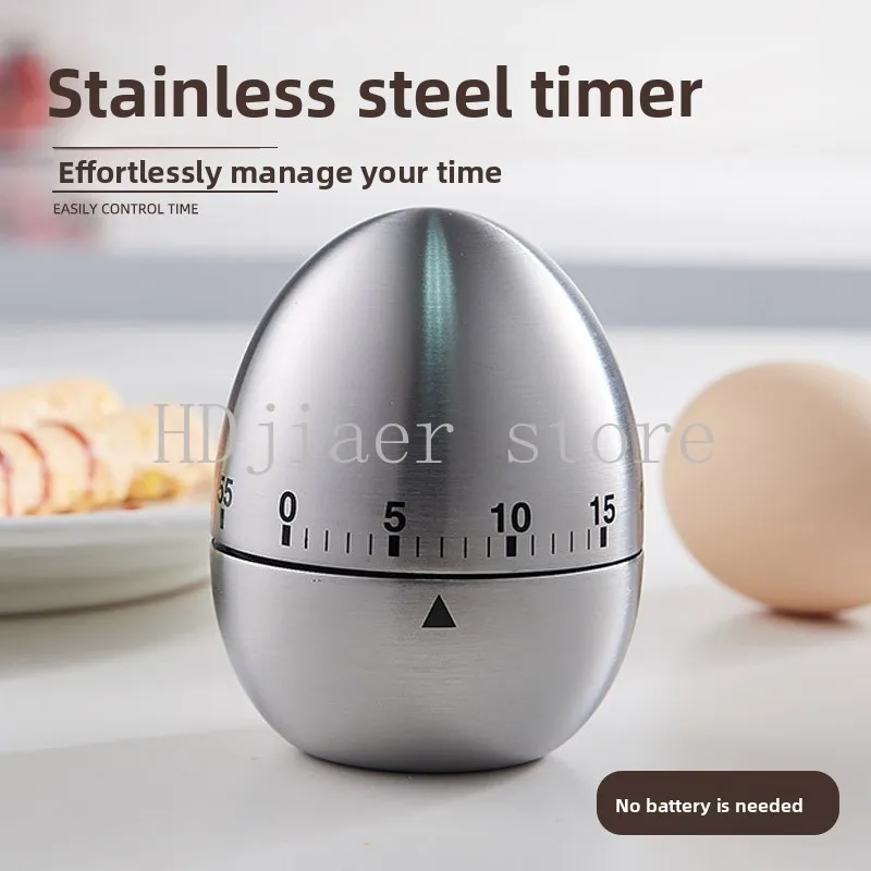 

Mechanical Egg Timer 60 Minutes Manual Countdown Kitchen Cooking Baking Study Reminder Gadget