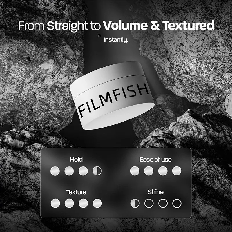 

Anti Frizz Hair Clay for Men Smooth Styling Pomade Strong Hold Volumizing Hair Style Control Non Greasy Matte Look