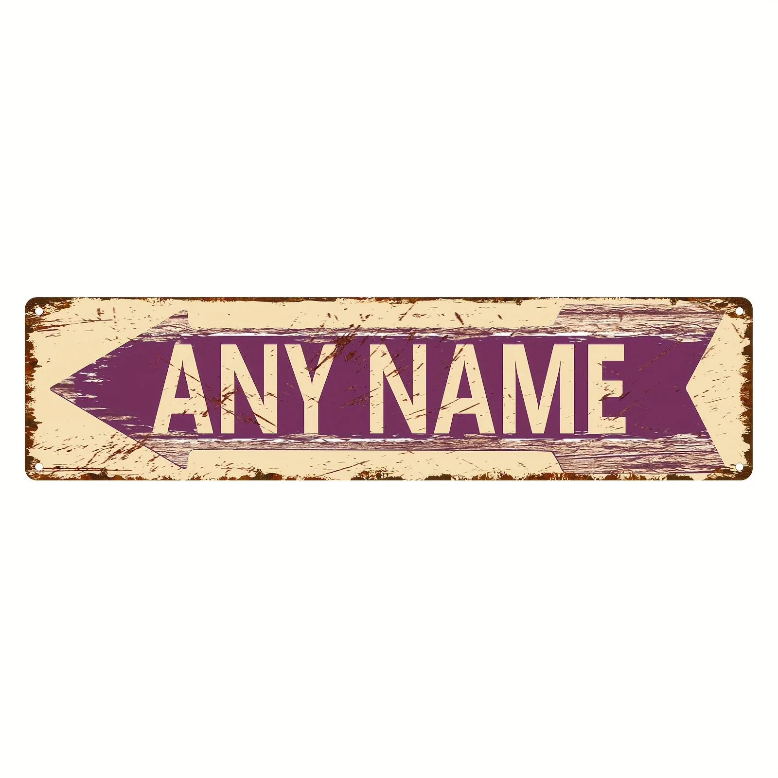 CIFbuy Personalized Custom Retro Street Sign, Left Right Arrows, Man Cave Bar Cafe Restaurant Wall Art Decor Only, Metal Plaque