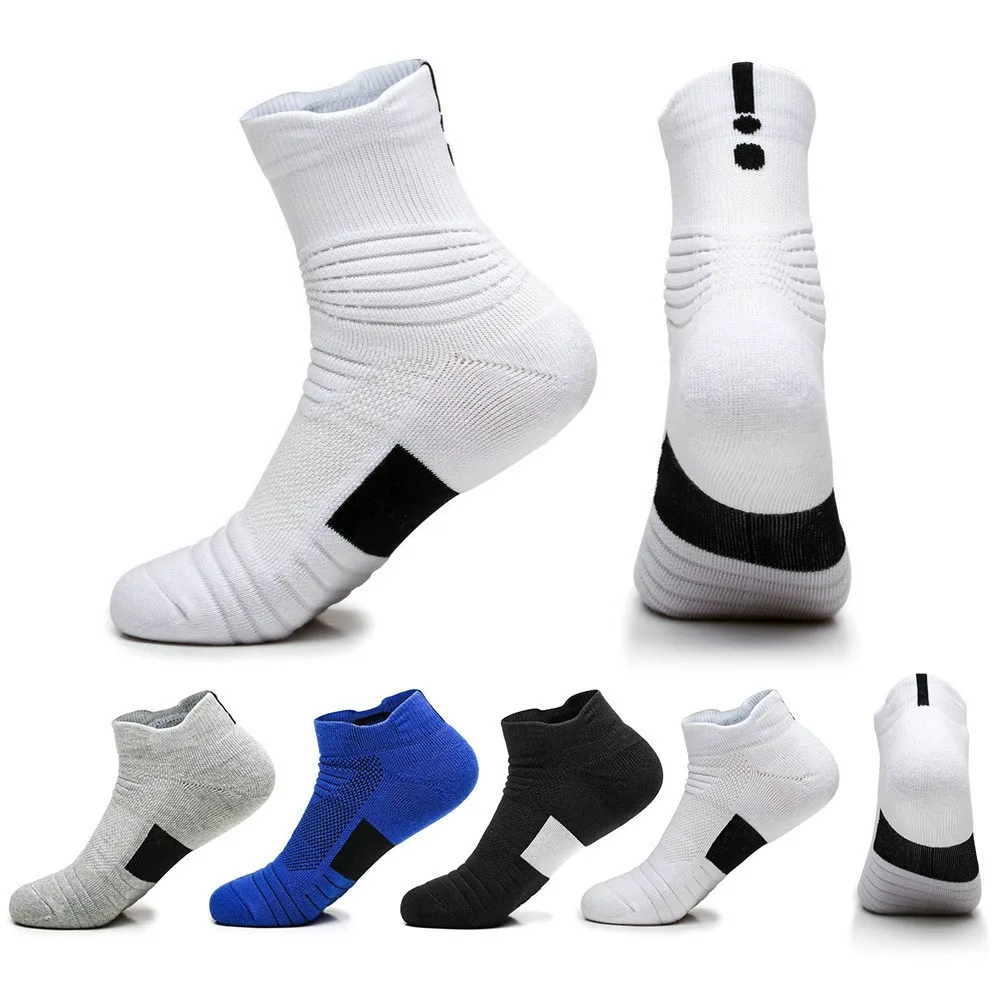 Mesh Sports Terry Socks Cushioned Moisture-managing and Durable Reduces Foot for Running Hiking Cycling Baskateball