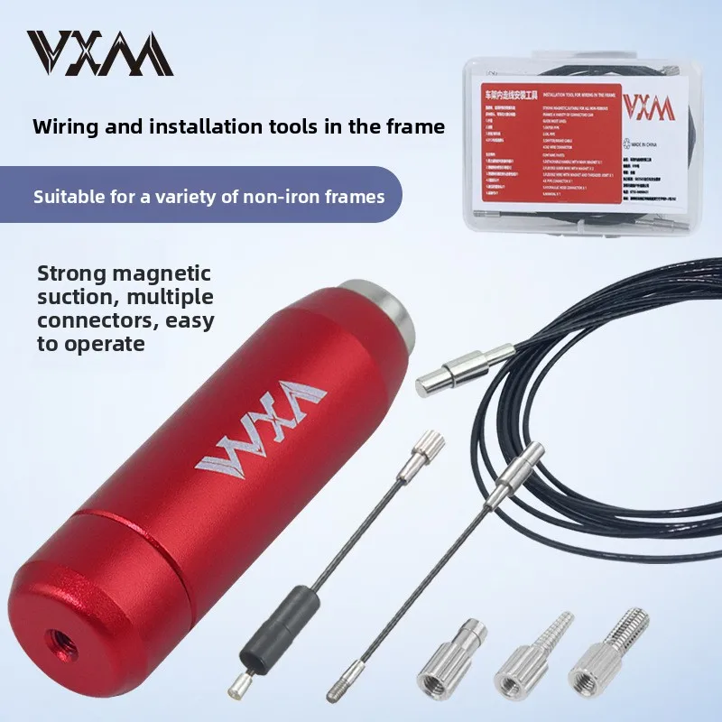 

Bicycle internal wiring tool, aluminum alloy carbon fiber frame, speed change brake wire tube, oil pipe, lead wire threading
