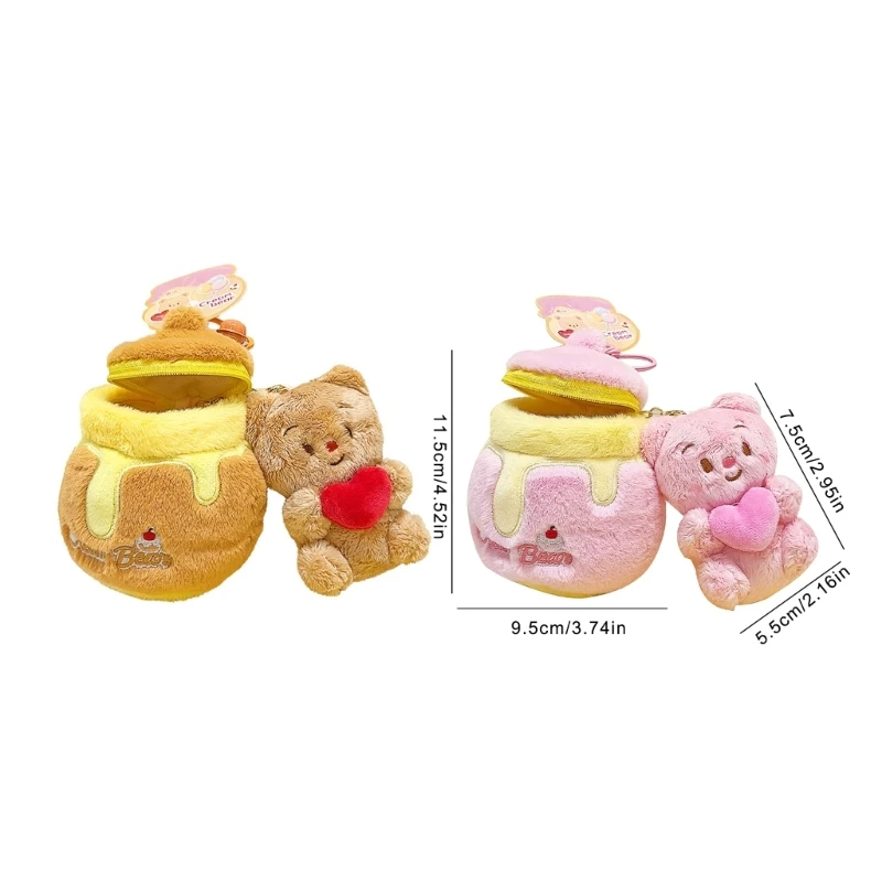 Sweet Bear Jar Figuur Sleutelhanger Cadeau Klasse Prijzen voor studenten Schooltas