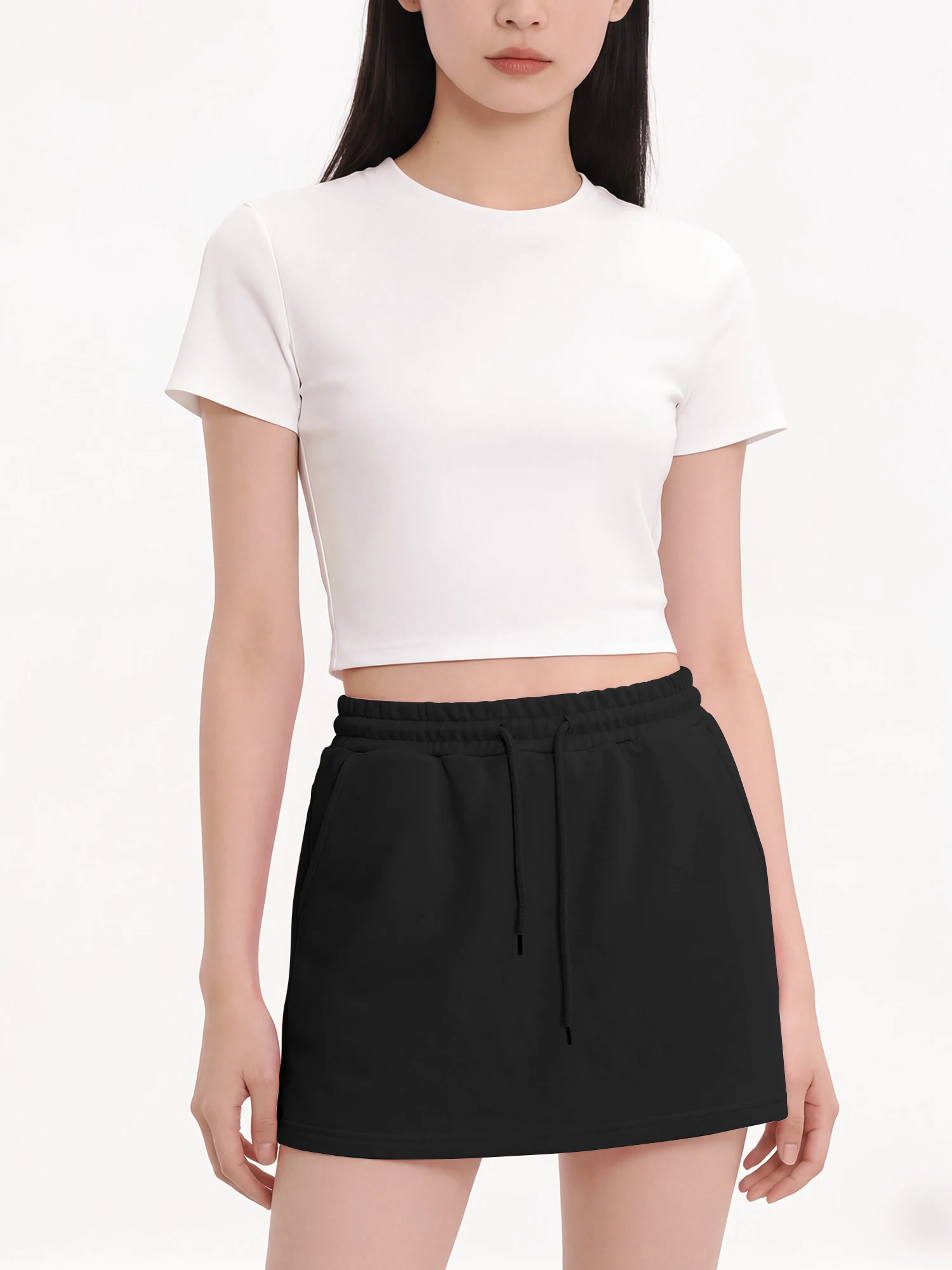 Packable Vacation Jersey Skirt, Easy Care Material, Road Trip Sightseeing & Resort Daily Wear