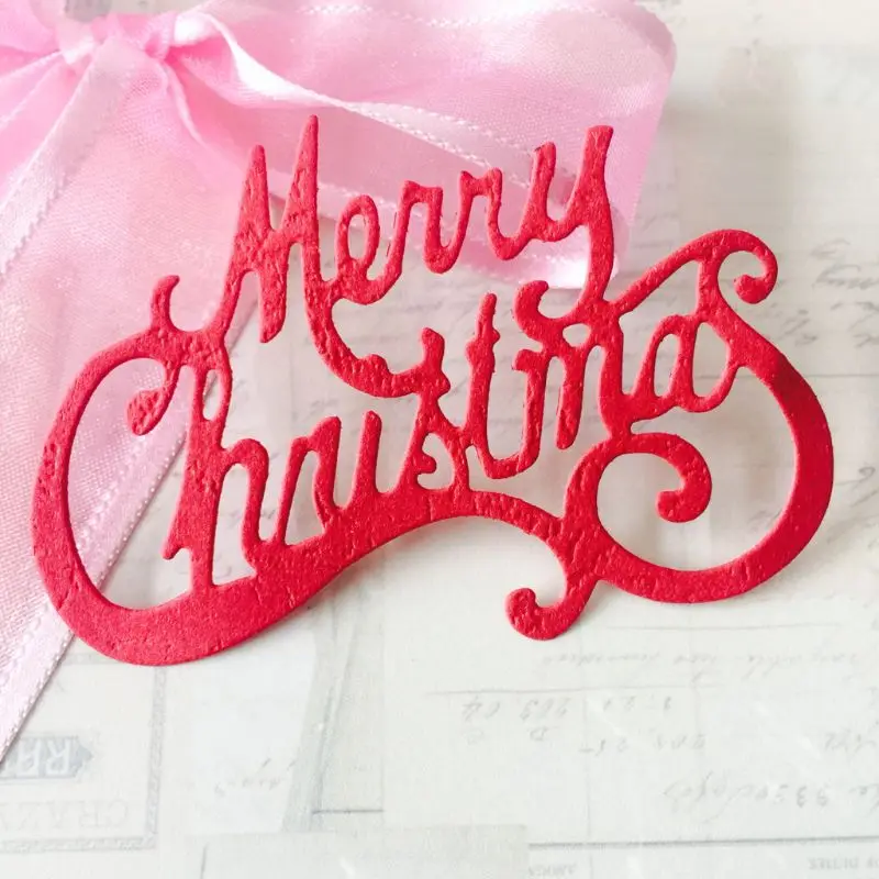 

Merry Christmas Metal Cutting Dies Stencil Scrapbooking Album Paper Card Template Mold Embossing Craft Decoration 1PCS