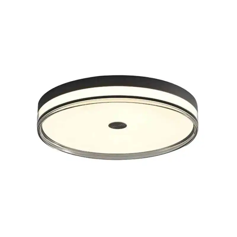 Light Luxury 19" Round Flush Mount LED Ceiling Light with Remote Control Dimmable for Bedroom Living Room