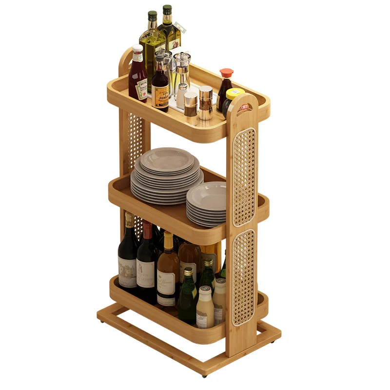 Mobile food carts for living rooms, restaurant carts, and hot pot restaurant vegetable racks