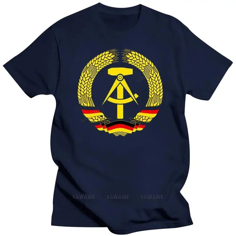 Men's cotton tee shirts Cool Stasi German Democratic Republic Ddr East Germany Communist T-Shirt Tee Shirt Unisex o-neck Tee