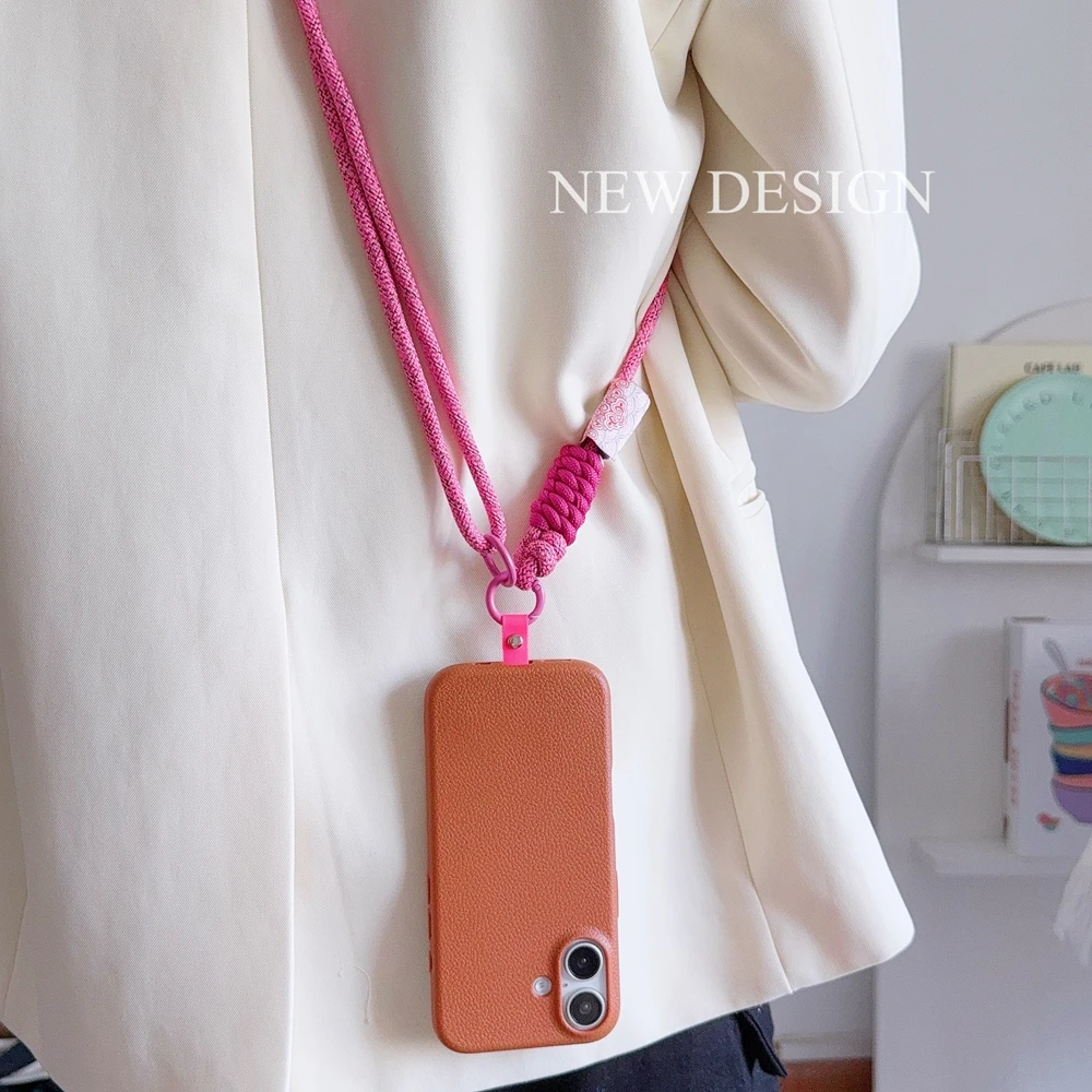 เกาหลี Universal ปรับสายคล้องโทรศัพท์โทรศัพท์มือถือแขวนเชือกสายรัดคอ Anti-Lost Lanyard อุปกรณ์เสริมโทรศัพท์มือถือ