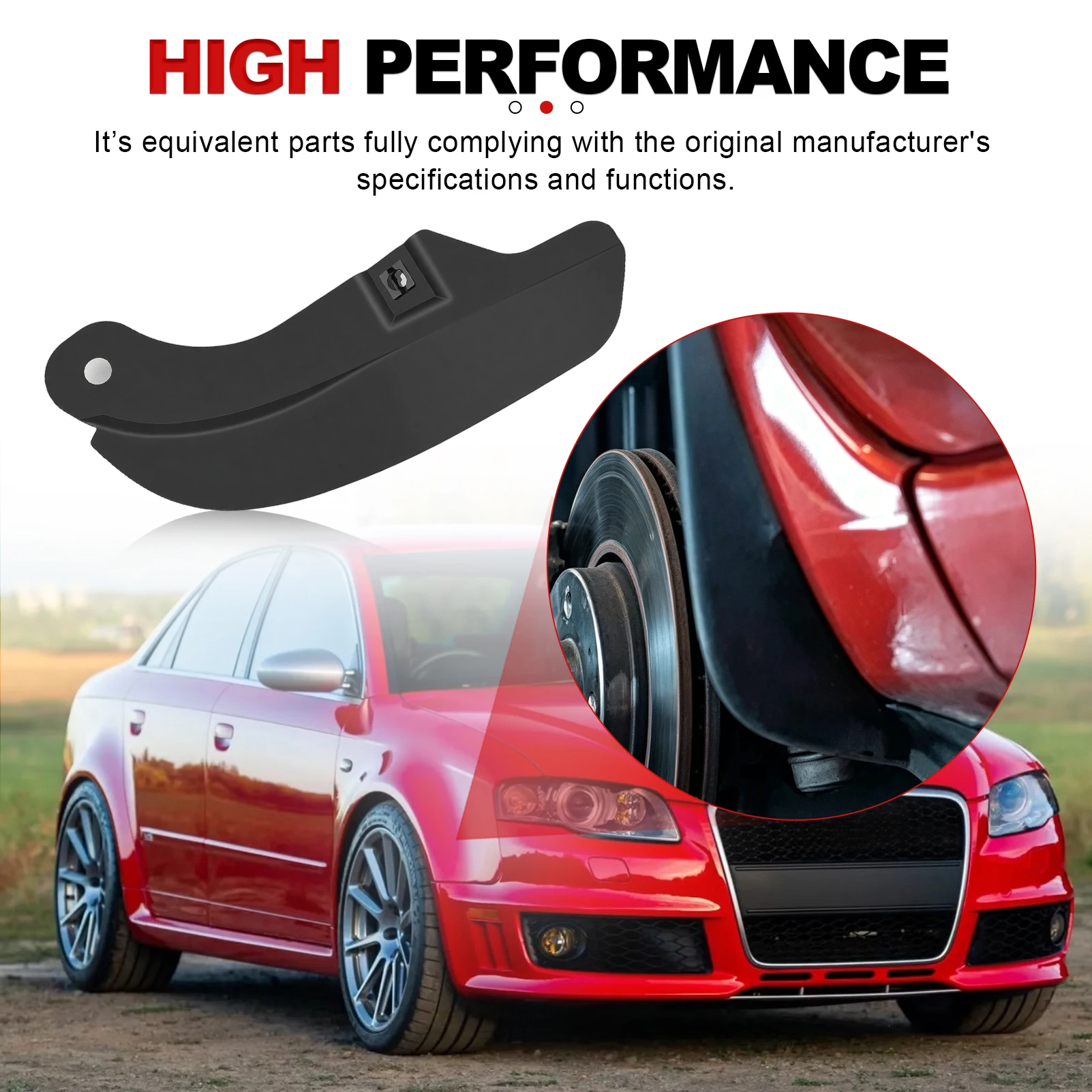 Car Front Left/Right Front Wheel Arch Spoiler Trim 8E0853887A For Audi A4 B6 B7 8E0853888A