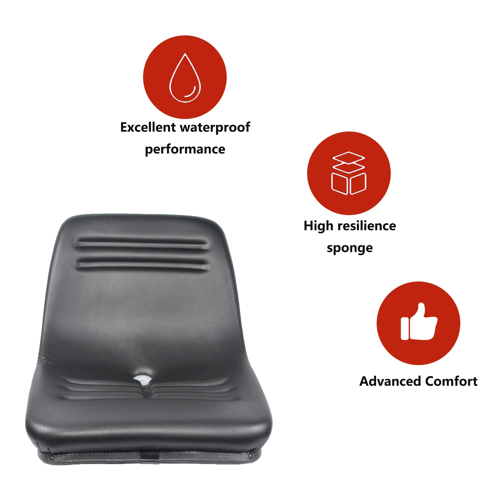 

Wholesale New Condition Mini Tractor PVC Seat with Black Cushion Narrow Widths for Industrial Machinery Direct From China Supply