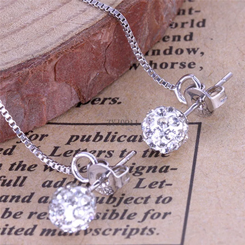 جديد وصول موضة شامبالا كريستال 925 الفضة إبرة السيدات شرابة طويلة إسقاط أقراط مجوهرات هدية عيد ميلاد النساء