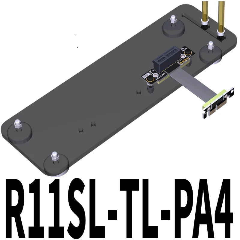 Câble d'extension PCIe 3.0x1 à 1X, haute vitesse, angle droit à 90 degrés