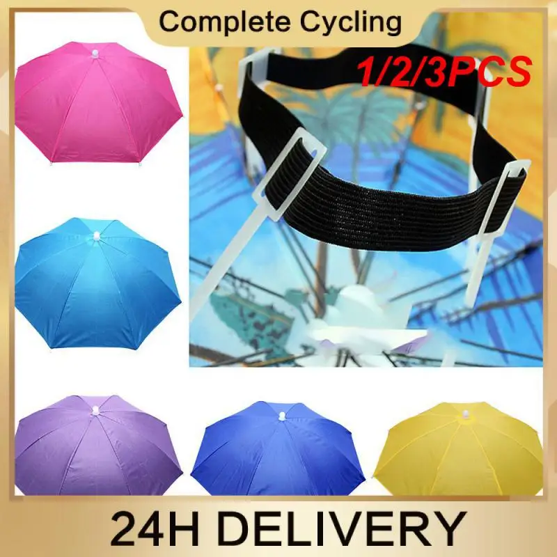 1/2/3PCS Umbrella Hat Beach Head Hats Portable Waterproof Beach For Sun Protection Outdoor Outdoor Activities Convenient