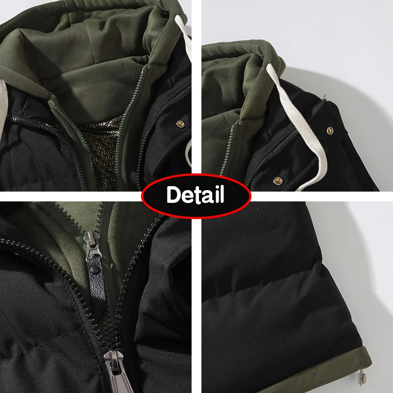 Hots-Chaleco grueso sin mangas con capucha para hombre, chaleco cálido a prueba de viento para exteriores, chaleco informal con cremallera, marca de