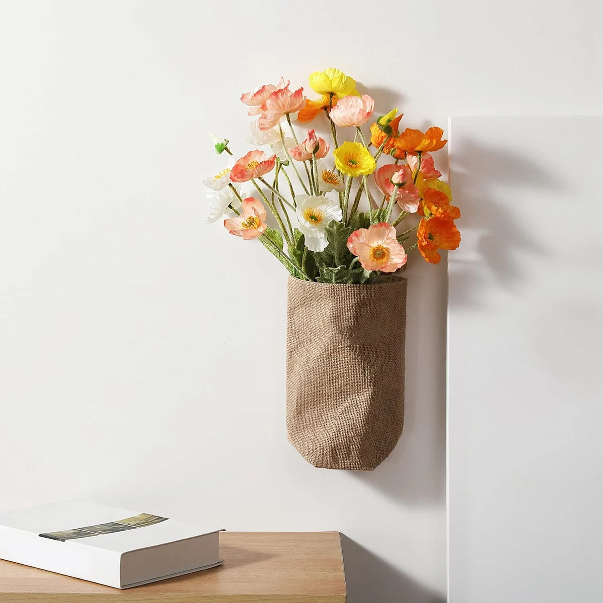 Confezione da 8 fiori artificiali fiori di papavero di seta per la decorazione domestica Bouquet festa di nozze fiore finto, composizione floreale
