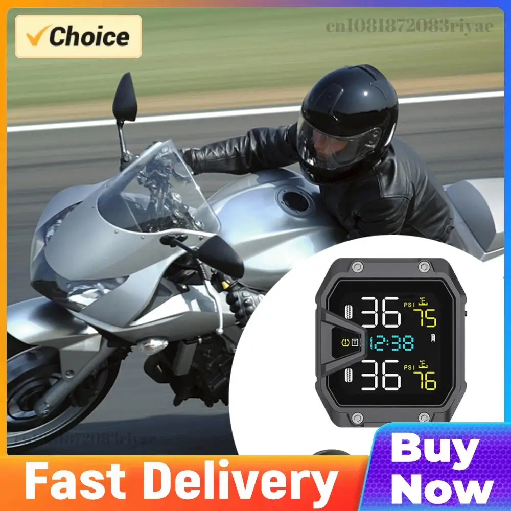 

Система контроля давления в шинах мотоцикла TPMS с ЖК-дисплеем, беспроводная система контроля давления в шинах, аксессуары для мотоциклов